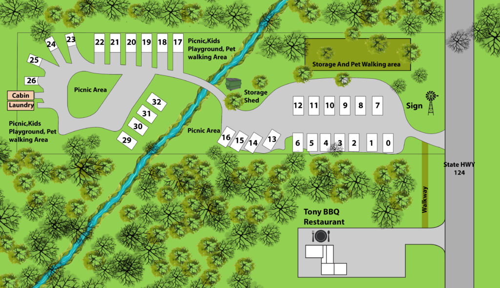 Sunrise Winnie RV Park Map